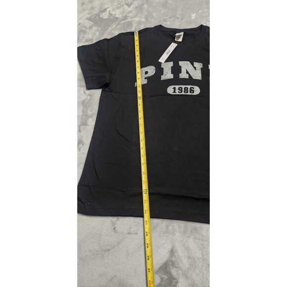 Victoria's Secret Black Medium Campus Cotton Tee NWT - Picture 4 of 6